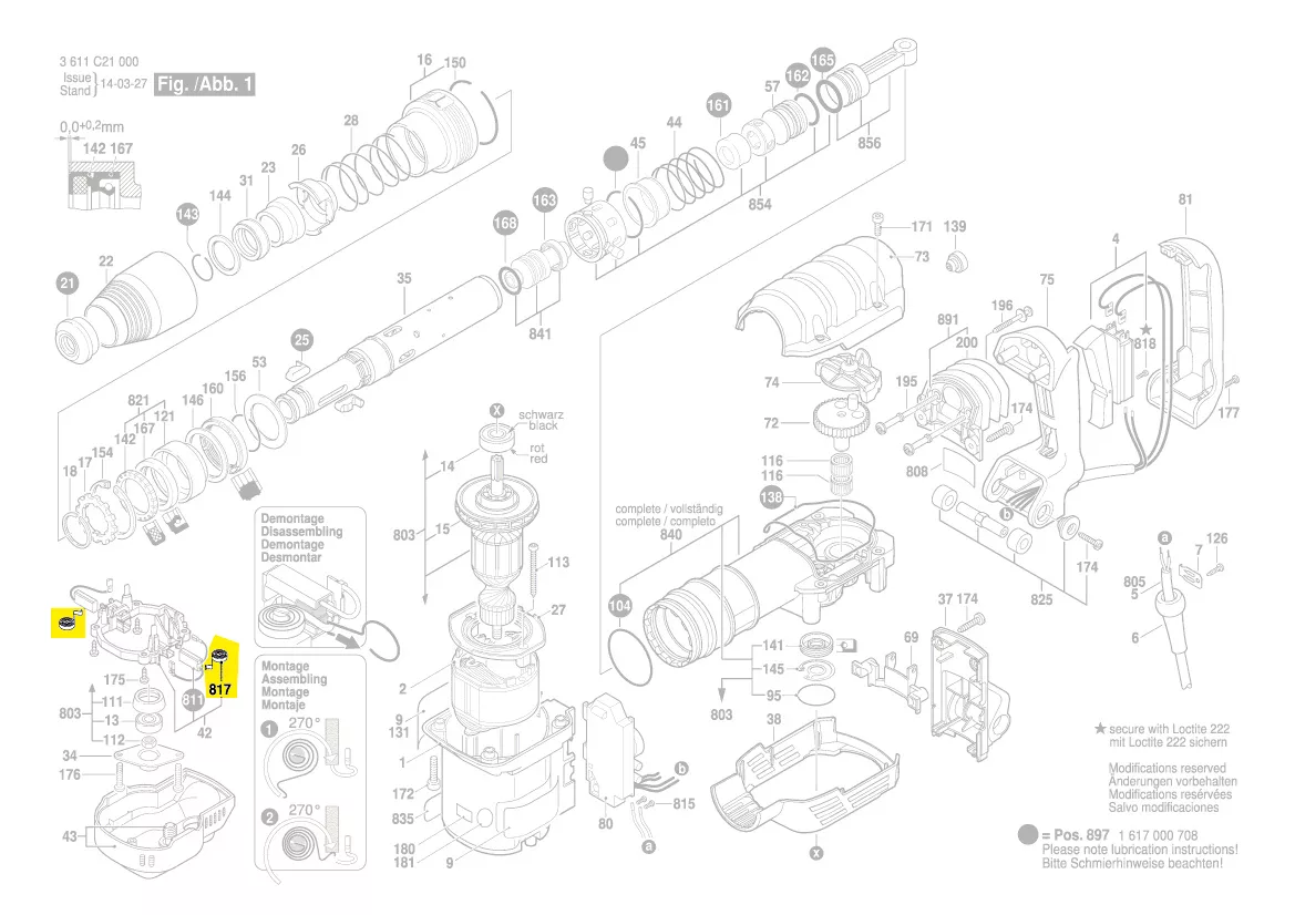 Ressort spirale réf. 1 614 652 004 BOSCH